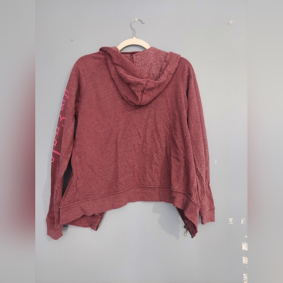 American Eagle Sweatshirt, Zip up, dark red, Women's small - Picture 5 of 5